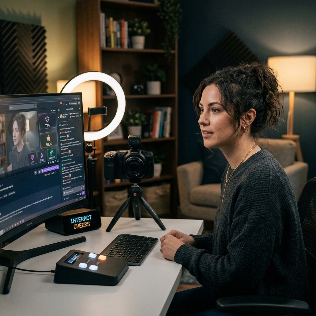 Visual representation of interactive streaming monetization